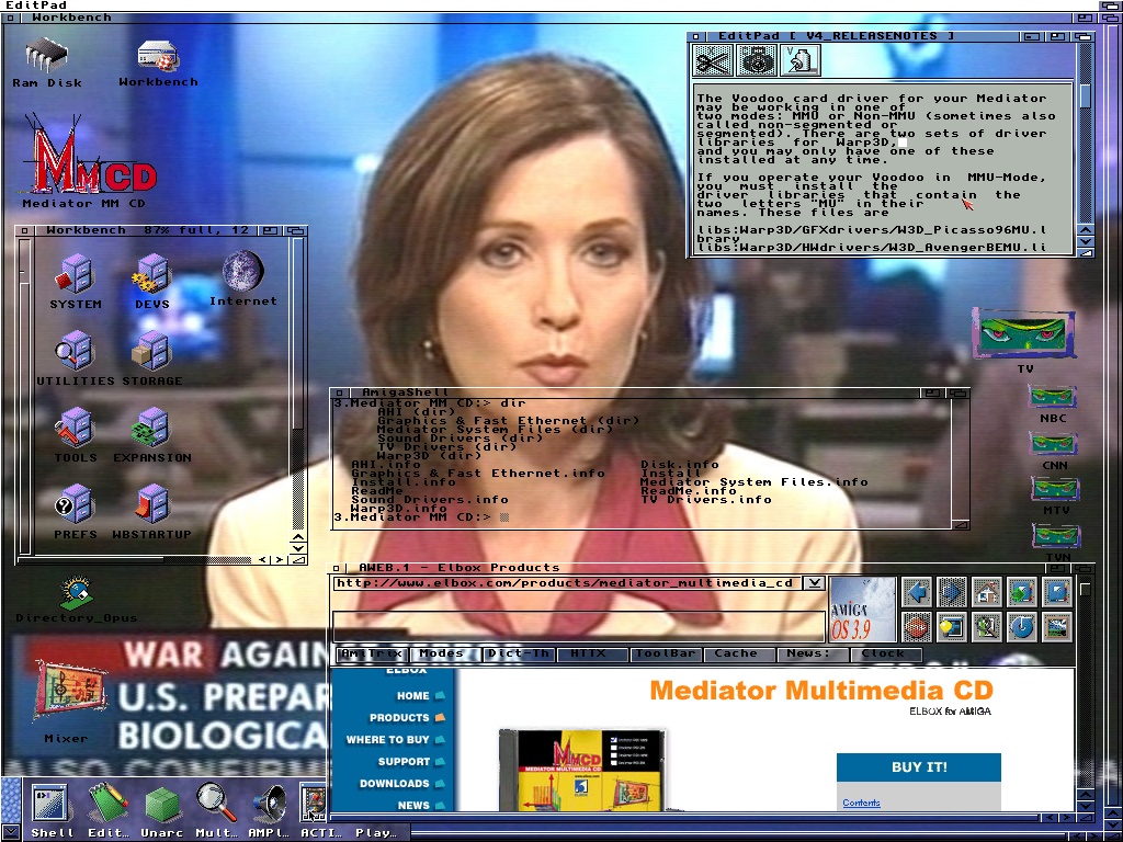 TV as a backdrop, transparent sliders
