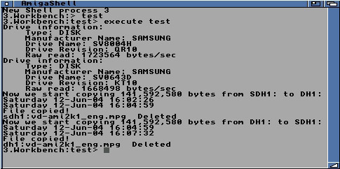 The practical test: of copying 141,592,580 bytes between two hard drives